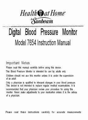 Health O Meter Blood Pressure Monitor 7654-page_pdf